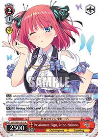Nino Nakano Normal waifu card — Weiss Schwarz