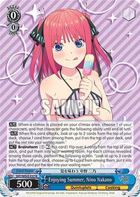 Nino Nakano Normal waifu card — Weiss Schwarz