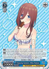 Miku Nakano Normal waifu card — Weiss Schwarz