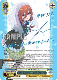 Miku Nakano SR waifu card — Weiss Schwarz