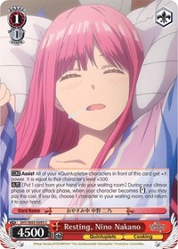 Nino Nakano C waifu card — Weiss Schwarz