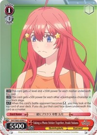 Itsuki Nakano C waifu card — Weiss Schwarz