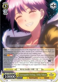 Ichika Nakano DoubleRarePlus waifu card — Weiss Schwarz