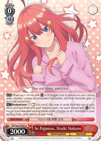 Itsuki Nakano R waifu card — Weiss Schwarz