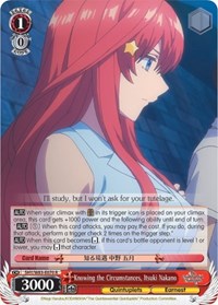Itsuki Nakano R waifu card — Weiss Schwarz