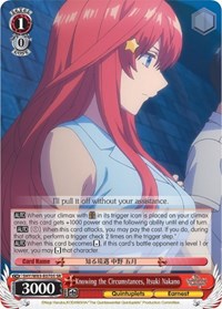 Itsuki Nakano SR waifu card — Weiss Schwarz