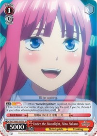 Nino Nakano SR waifu card — Weiss Schwarz
