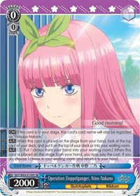 Nino Nakano SR waifu card — Weiss Schwarz