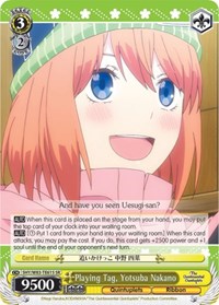 Yotsuba Nakano SR waifu card — Weiss Schwarz