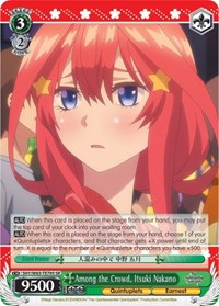 Itsuki Nakano SR waifu card — Weiss Schwarz