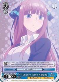Nino Nakano TrialDeck waifu card — Weiss Schwarz