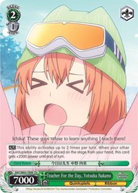 Yotsuba Nakano TrialDeck waifu card — Weiss Schwarz