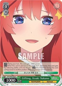 Itsuki Nakano C waifu card — Weiss Schwarz