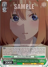 Yotsuba Nakano C waifu card — Weiss Schwarz