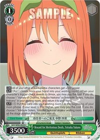 Yotsuba Nakano C waifu card — Weiss Schwarz