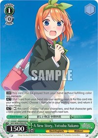 Yotsuba Nakano Promo waifu card — Weiss Schwarz