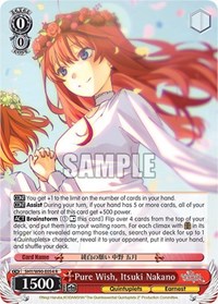 Itsuki Nakano R waifu card — Weiss Schwarz