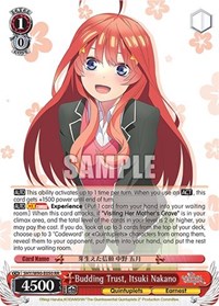 Itsuki Nakano RR waifu card — Weiss Schwarz