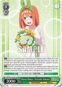 Yotsuba Nakano SR waifu card — Weiss Schwarz
