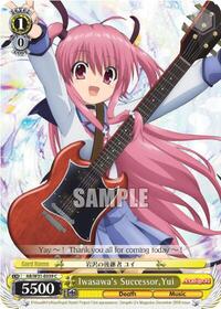 Yui C waifu card — Weiss Schwarz