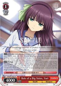 Yuri R waifu card — Weiss Schwarz