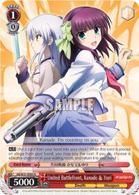 Kanade & Yuri R waifu card — Weiss Schwarz