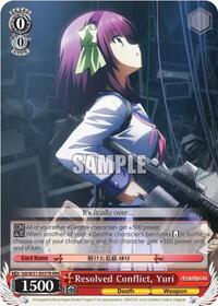 Yuri RRR waifu card — Weiss Schwarz