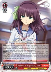 Yuri RRR waifu card — Weiss Schwarz