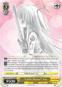 "Little Braver" Yui RRR waifu card — Weiss Schwarz