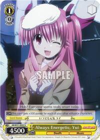 Yui U waifu card — Weiss Schwarz