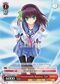 Yuri U waifu card — Weiss Schwarz