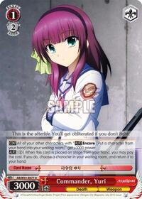 Yuri U waifu card — Weiss Schwarz