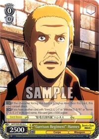 "Garrison Regiment" Hannes C waifu card — Weiss Schwarz