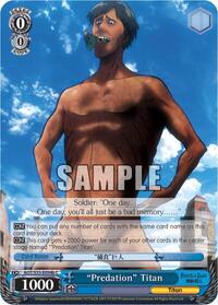 "Predation" Titan (B) C waifu card — Weiss Schwarz