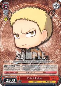 Chimi Reiner Promo waifu card — Weiss Schwarz