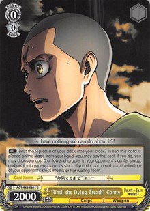"Until the Dying Breath" Conny C waifu card — Weiss Schwarz