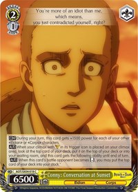 Conny: Conversation at Sunset C waifu card — Weiss Schwarz