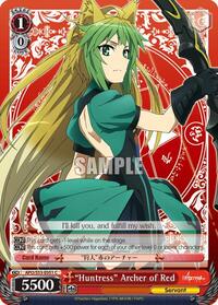 "Huntress" Archer of Red C waifu card — Weiss Schwarz