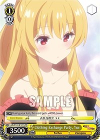 Yue (Foil) Promo waifu card — Weiss Schwarz