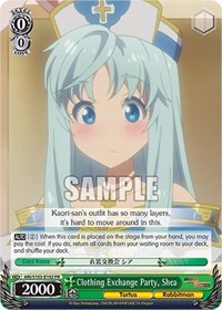 Shea Promo waifu card — Weiss Schwarz