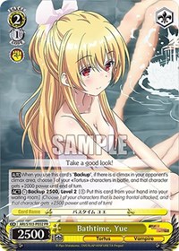 Yue Promo waifu card — Weiss Schwarz