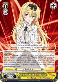 Yue R waifu card — Weiss Schwarz