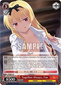 Yue RR waifu card — Weiss Schwarz