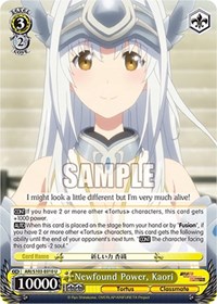 Kaori U waifu card — Weiss Schwarz