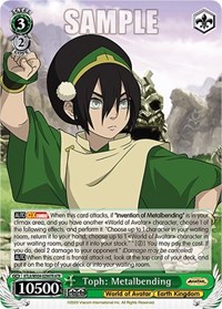 Toph: Metalbending AvatarRare waifu card — Weiss Schwarz