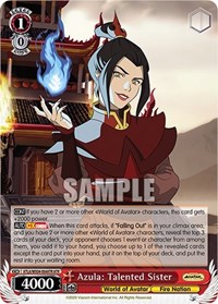 Azula: Talented Sister AvatarRare waifu card — Weiss Schwarz