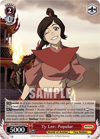 Ty Lee: Popular AvatarRare waifu card — Weiss Schwarz