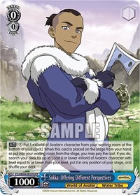 Sokka: Offering Different Perspectives AvatarRare waifu card — Weiss Schwarz