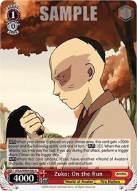 Zuko: On the Run R waifu card — Weiss Schwarz