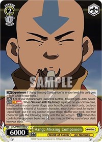 Aang: Missing Companion U waifu card — Weiss Schwarz